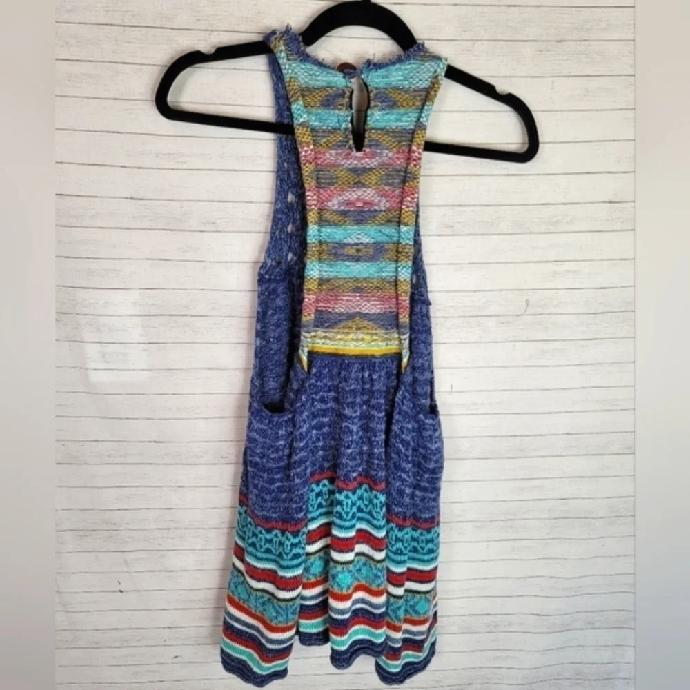 FREE PEOPLE RARE HEARTS SLEEVELESS TUNIC, SZ LARGE - Picture 8 of 14